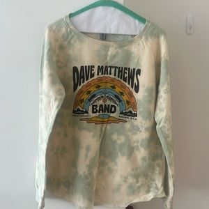 Tie dye Dave Matthews Band sweatshirt size medium